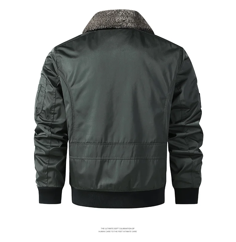 men's autumn winter thickened baseball uniform trendy coat Men's military fan jacket men MA-1 american overalls pilot jacket