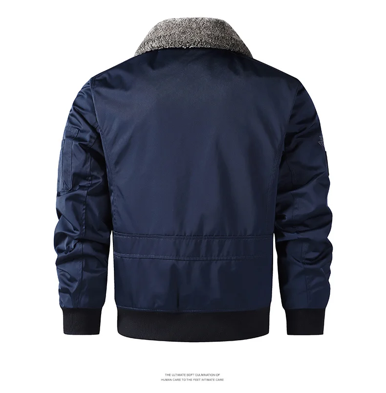 men's autumn winter thickened baseball uniform trendy coat Men's military fan jacket men MA-1 american overalls pilot jacket