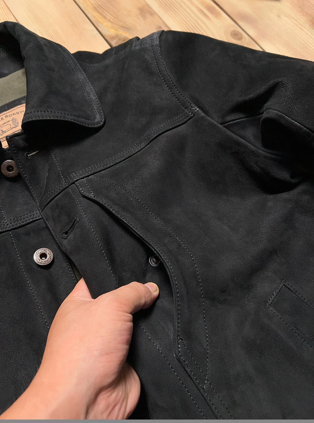 Black Winter Leather Jacket Men Retro Vintage Style Plus Size 5XL Genuine Natural Cow Suede Single Breasted Leather Coat