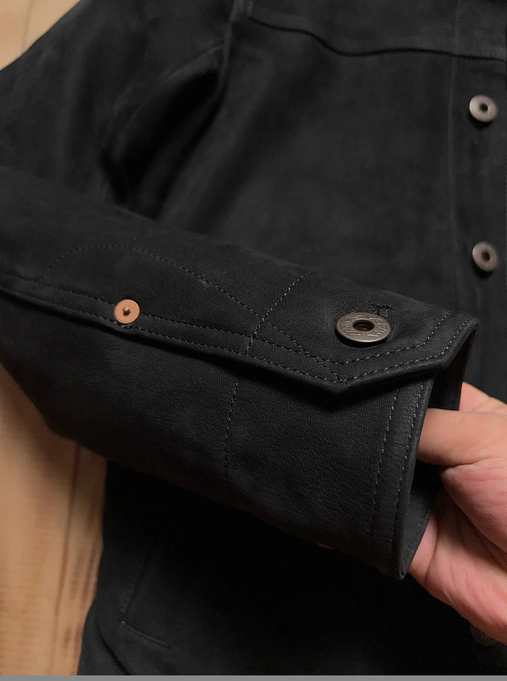 Black Winter Leather Jacket Men Retro Vintage Style Plus Size 5XL Genuine Natural Cow Suede Single Breasted Leather Coat