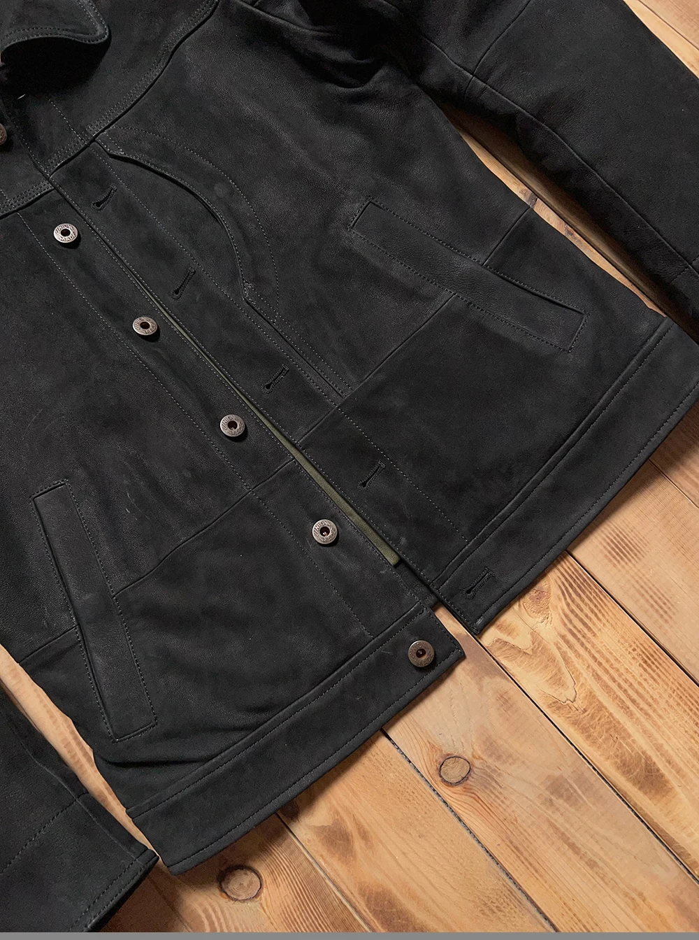 Black Winter Leather Jacket Men Retro Vintage Style Plus Size 5XL Genuine Natural Cow Suede Single Breasted Leather Coat
