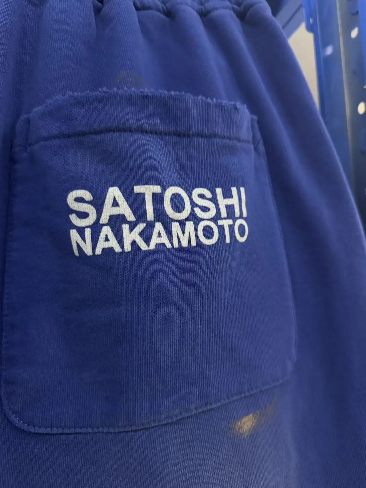 Satoshi Nakamoto SS26 Washed Splashing ink graffiti and destruction Pants Men Women Trousers Jogger Drawstring Sweatpants