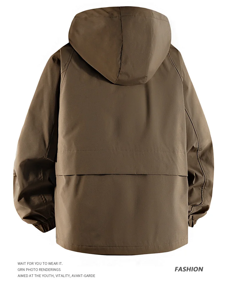 Big Size 8XL Men's Casual Jacket Hooded Waterproof Windbreaker Male Oversized Plus Large 120kg Camping Fishing Windproof Autumn