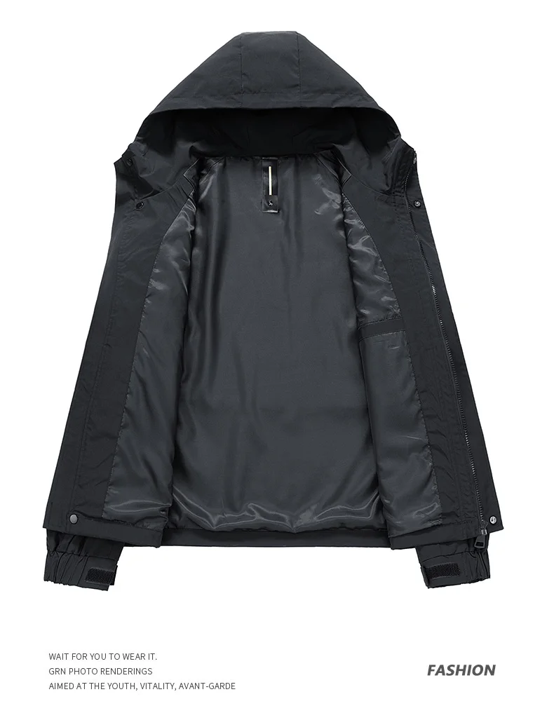Big Size 8XL Men's Casual Jacket Hooded Waterproof Windbreaker Male Oversized Plus Large 120kg Camping Fishing Windproof Autumn