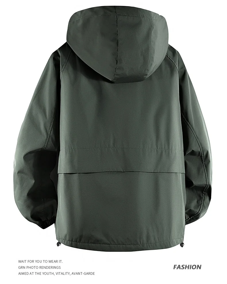 Big Size 8XL Men's Casual Jacket Hooded Waterproof Windbreaker Male Oversized Plus Large 120kg Camping Fishing Windproof Autumn