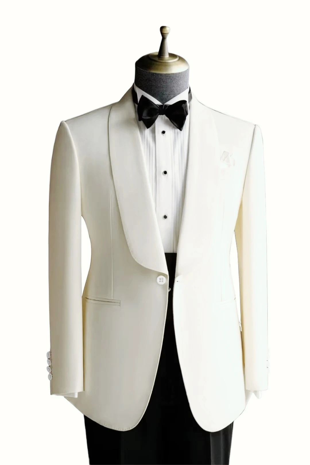 1 Piece Formal Wedding Business Coat Top Men Single Breasted Shawl Lapel Jacket Smart Casual Slim Fit Suit Blazer for Prom Party