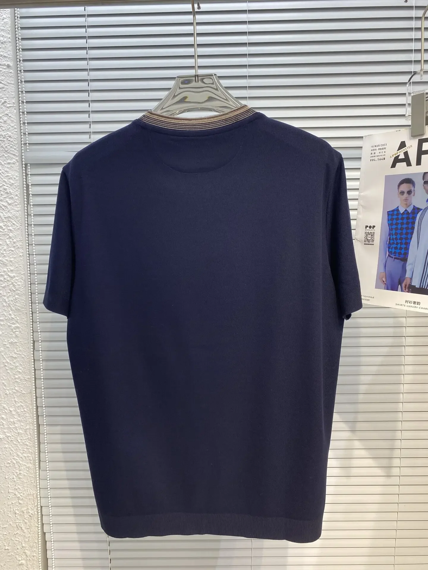 Italian BC 26ss casual striped contrasting short-sleeved T-shirt