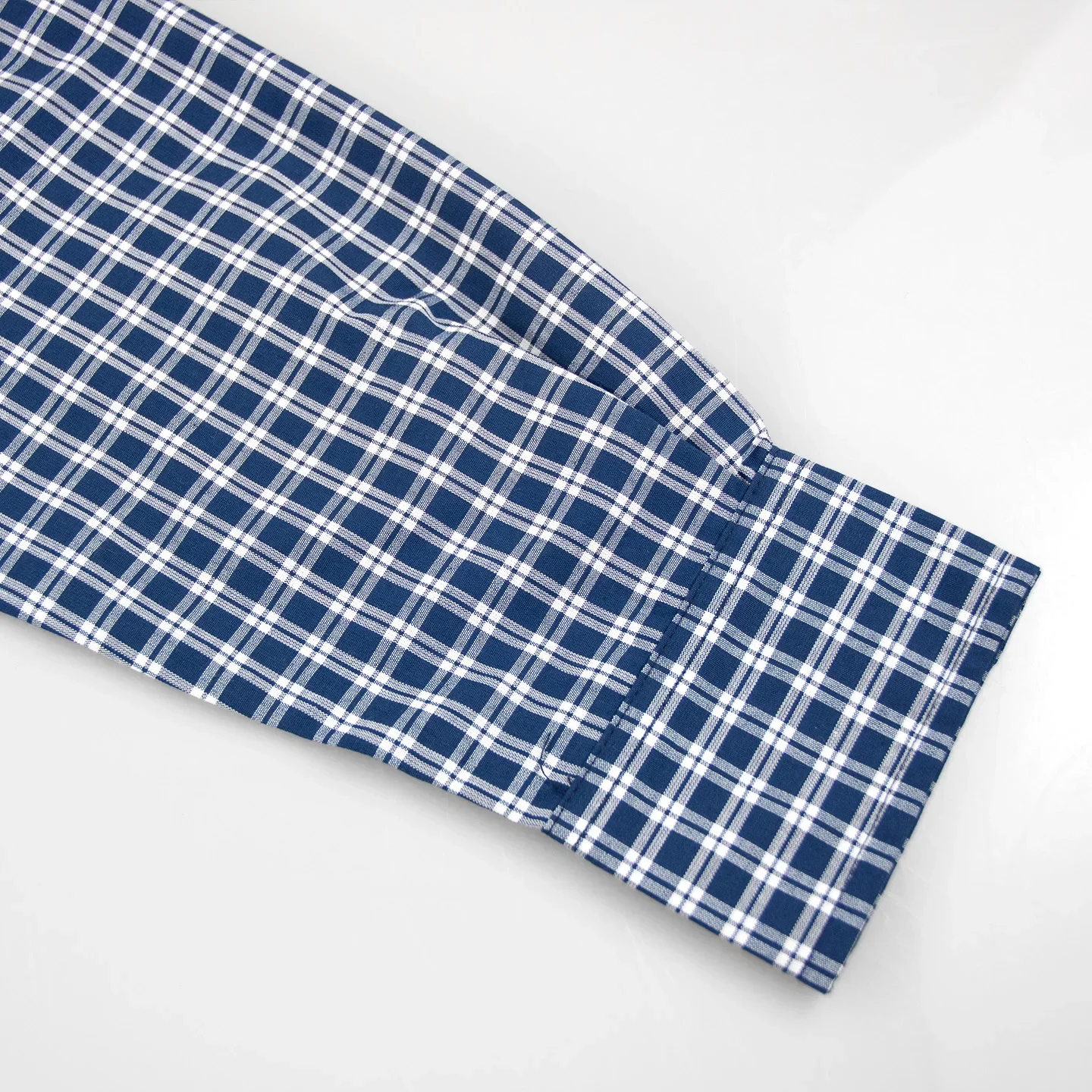 CH Mens Essential Lapel Subtle Letter Embroidery Full Grid Long Sleeve Shirt Office Casual Dual Use Top