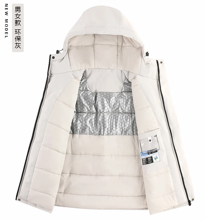 Men's Jacket Stand Collar Stamp Mens Parka Winter New Down Jacket Fleece Warm Jackets Men Business Leisure Coat Baseball Coats