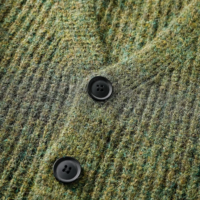 Men's Autumn and Winter Outdoor Comfortable Windproof Warm Cardigan Sweater Fashion Trend Versatile Knitted Warm Casual Jacket