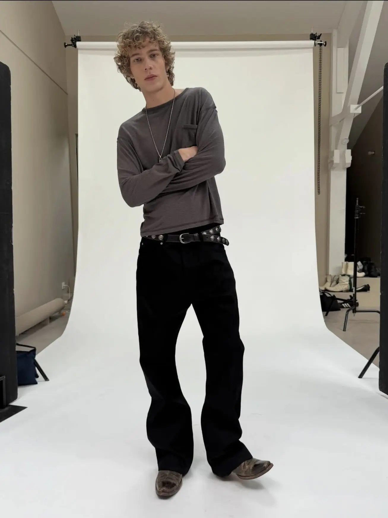 American Retro Nofaith Japanese-Made Red-Edged Selvedge Pure Black Raw Denim Bootcut Jeans Bootcut Fit Boot Pants