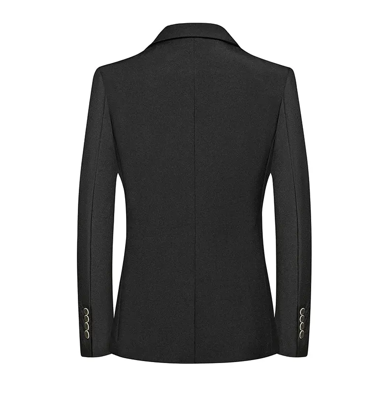 2025 Men's Slim Fit Business Casual Blazer High Quality Fashion All-in-One Banquet Korean Style Handsome Trend for All Seasons