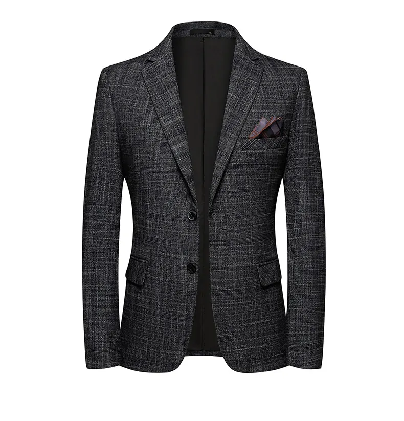 2025 Men's Slim Fit Business Casual Blazer High Quality Fashion All-in-One Banquet Korean Style Handsome Trend for All Seasons