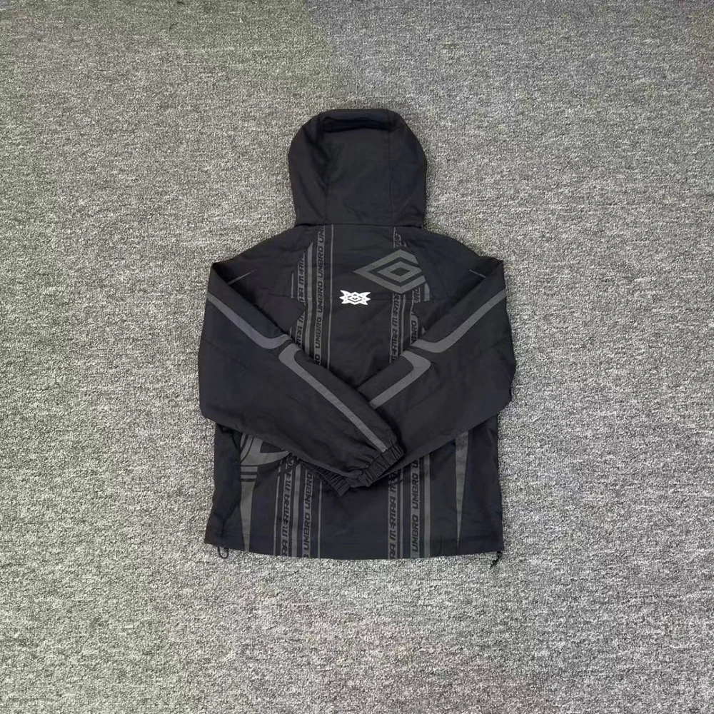 3M Reflective Contrast Color Windbreaker Zipper Hooded Jacket for Men and Women Cardigan Loose Breathable Outwear Coat