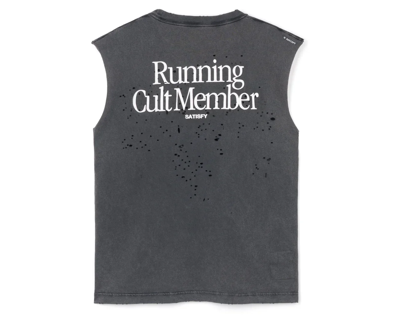Satisfy running sports vest loose casual cotton T-shirt