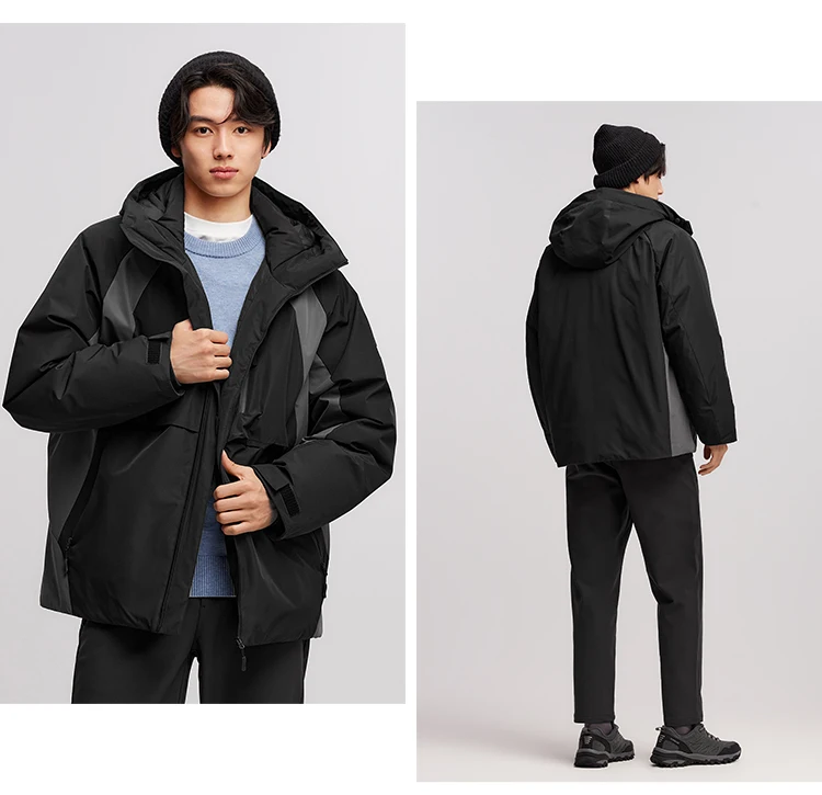 Semir Down Jacket Men Waterproof Hooded 2026 New Winter Outdoor Windproof Warm Versatile Outerwear