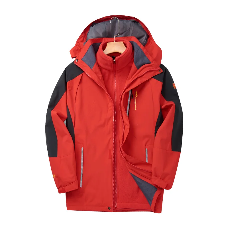 Stay Warm & Dry: Unisex 3-in-1 Thermal Jacket with Waterproof, Windproof & Breathable Insulation