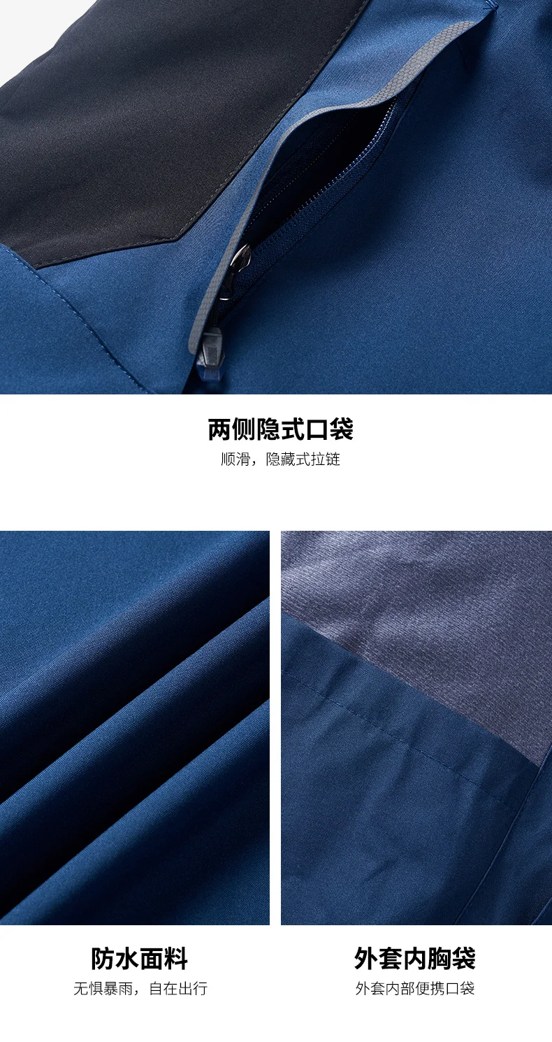 Stay Warm & Dry: Unisex 3-in-1 Thermal Jacket with Waterproof, Windproof & Breathable Insulation