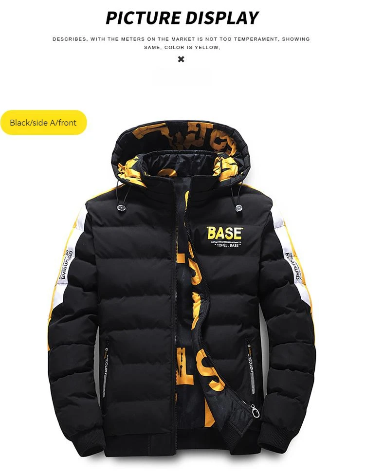 Ueteey Winter Warm Cotton Jacket Men 2023 Windproof Padded Thick Hooded Parkas Down Jakcets Casual Outdoor Mens Coat Streetwear
