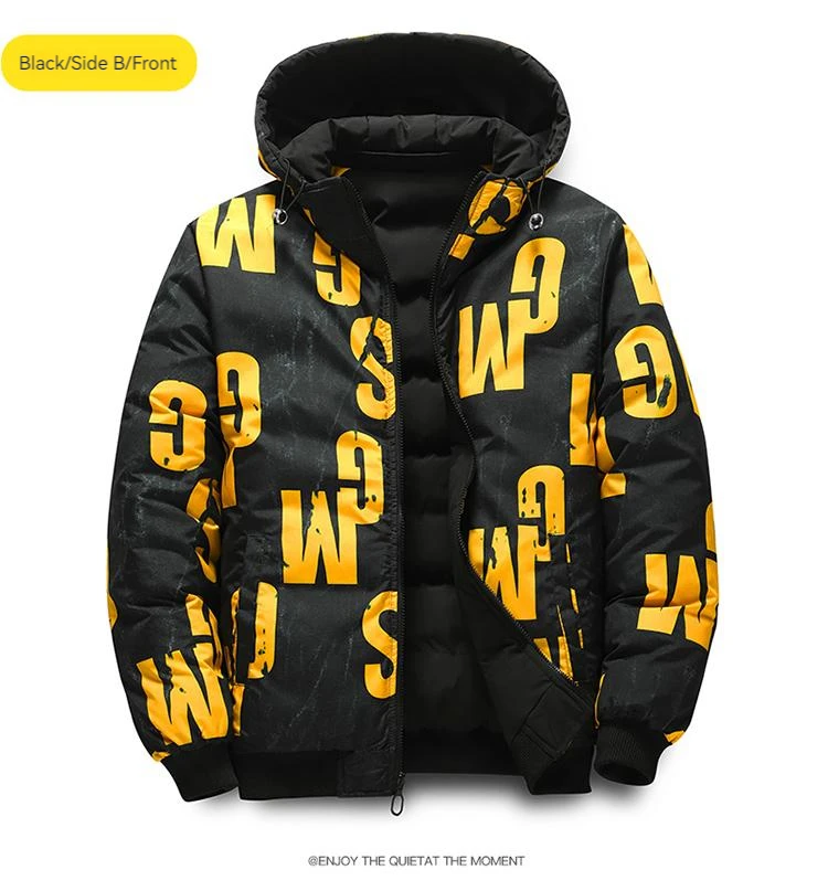 Ueteey Winter Warm Cotton Jacket Men 2023 Windproof Padded Thick Hooded Parkas Down Jakcets Casual Outdoor Mens Coat Streetwear