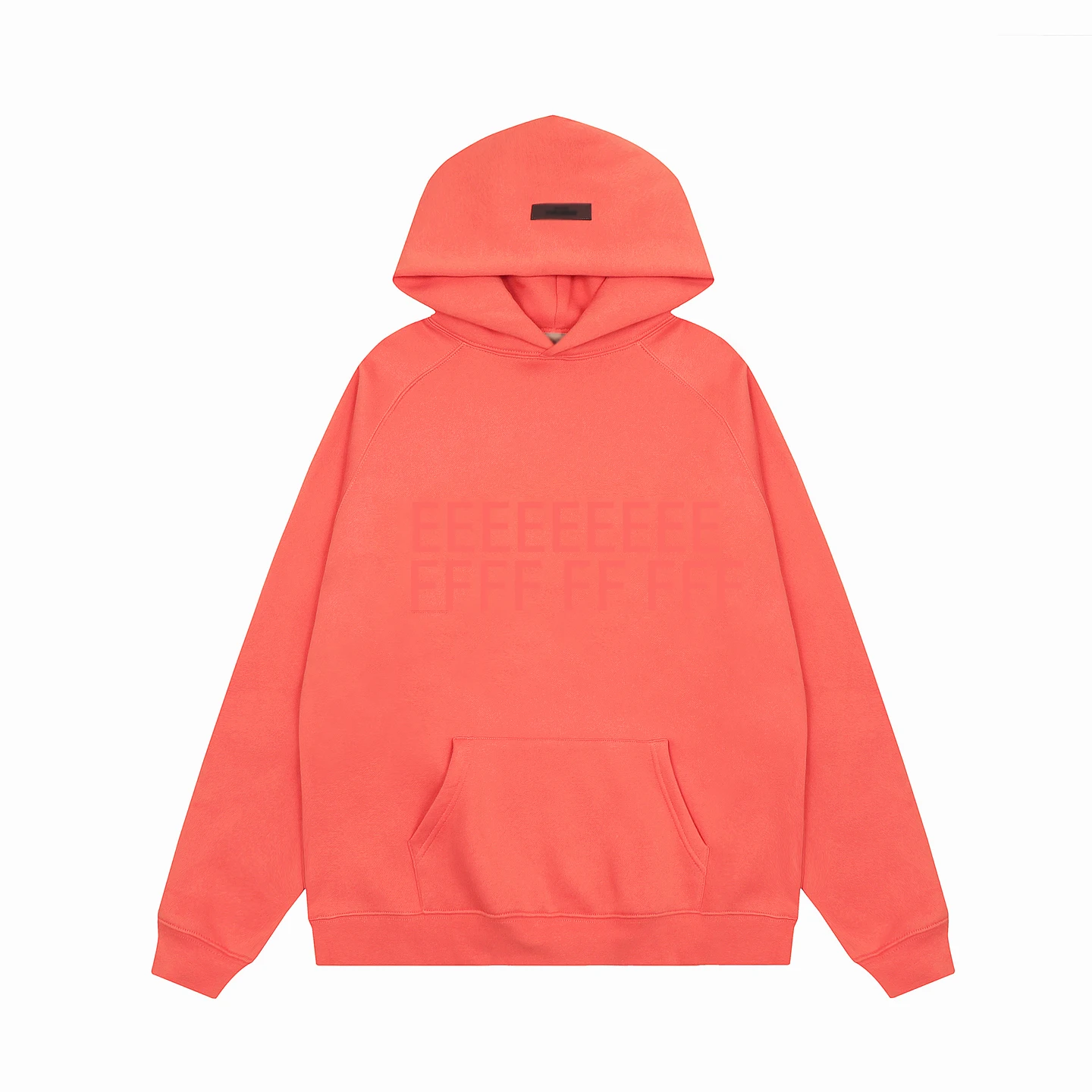 Men's Winter Set with Hooded Sweatshirt Featuring Two Rows of Plush Letters on the Chest, Unisex Long Pants and Hoodie Set