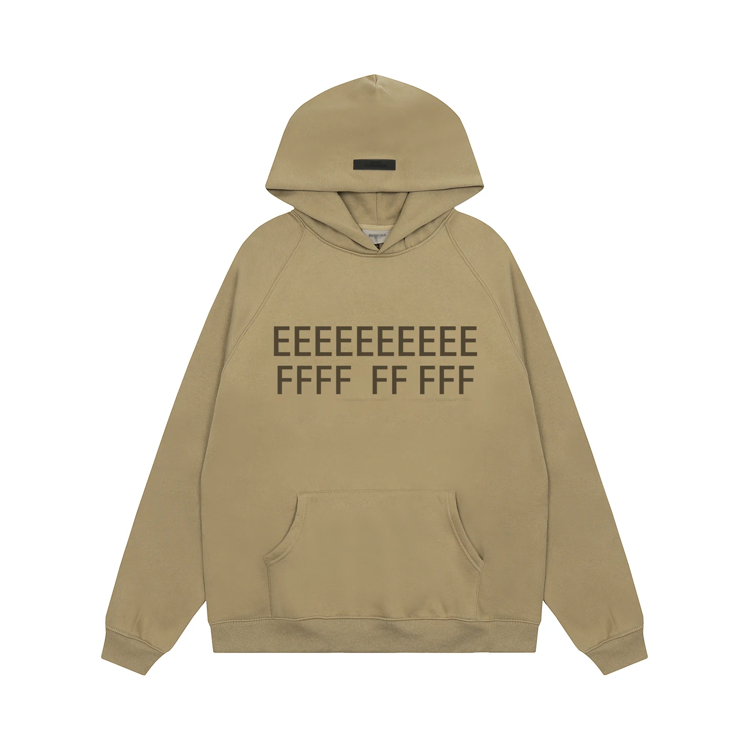 Men's Winter Set with Hooded Sweatshirt Featuring Two Rows of Plush Letters on the Chest, Unisex Long Pants and Hoodie Set