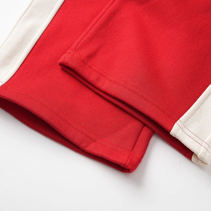 Red New Style American-style Sport Casual Rhude Suit High-quality Fleece Sport Suit Stock