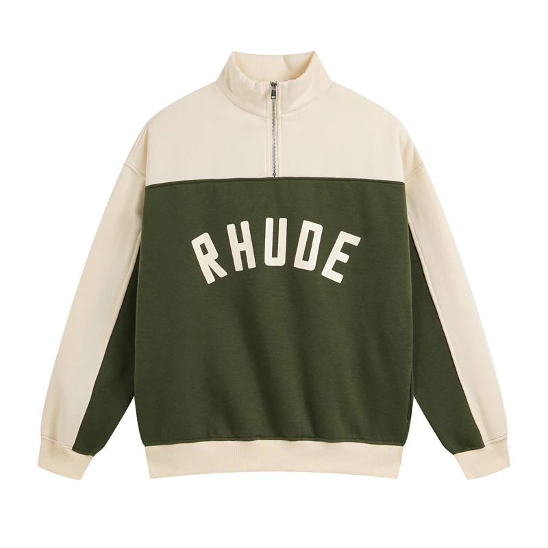 Red New Style American-style Sport Casual Rhude Suit High-quality Fleece Sport Suit Stock