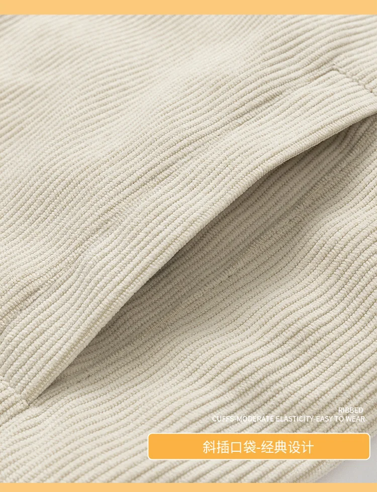 2024 Winter New Cashmere Stand up Collar Cotton Jacket Thickened Warm Youth Fashion Versatile Cotton Jacket Corduroy Fabric