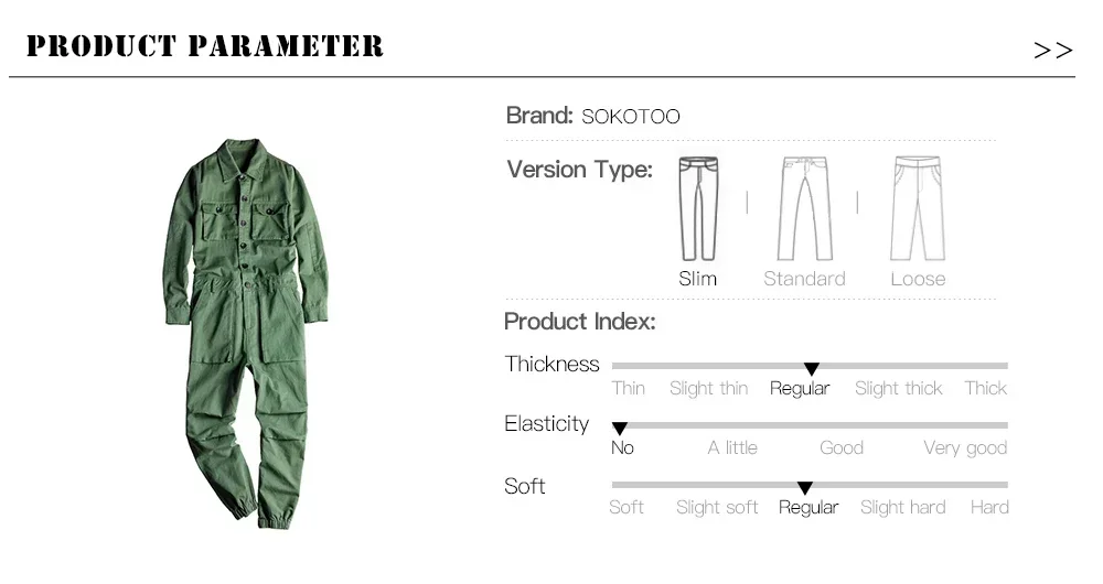 Men's Jumpsuits Long Sleeve Pockets Cargo Joggers Jumpsuits Casual Overalls Coveralls Costume Pants Black Army Green Khaki