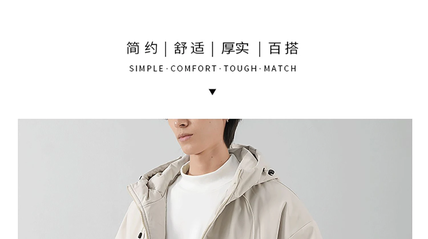 DUKEEN Men's Thick Cotton-Padded Jacket Warm Winter Hooded Coat Insulated Outdoor Proofwahter Softshell Hiking Jacket