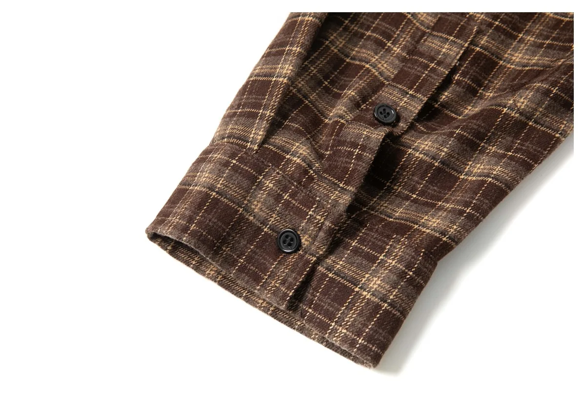 Plaid Splice Shirt Men Japanese Streetwear Fashion Loose Casual Long Sleeve Shirts Cityboy Oversize Cargo Shirts Unisex Blouses