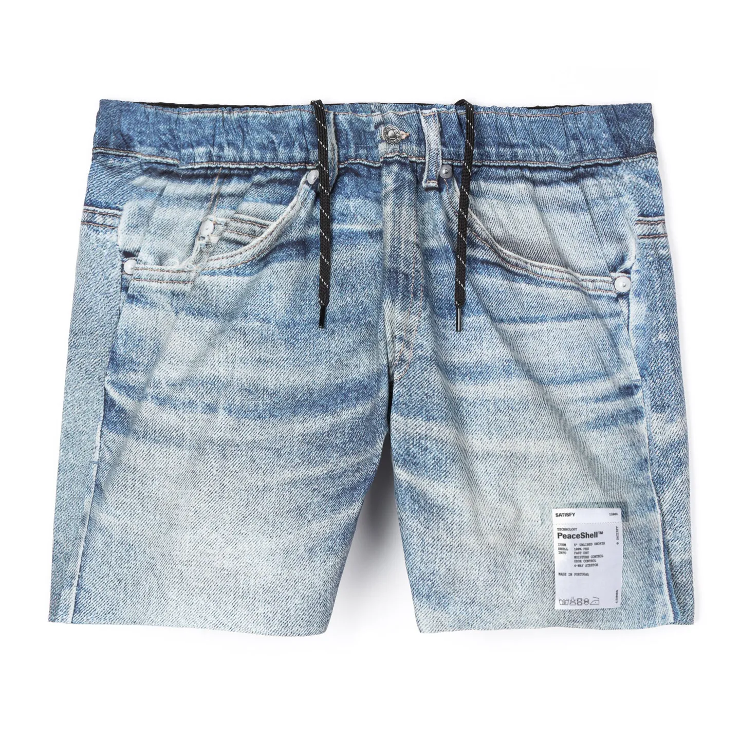 SATISFY PeaceShell Unlined Shorts Jeans Digitally Printed Sports Breathable Shorts