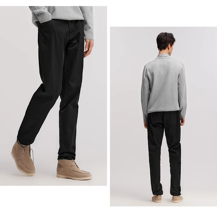 Semir Casual Pants Men Minimalist Style Long Pants for Daily Commuting 2025 Winter New Wear