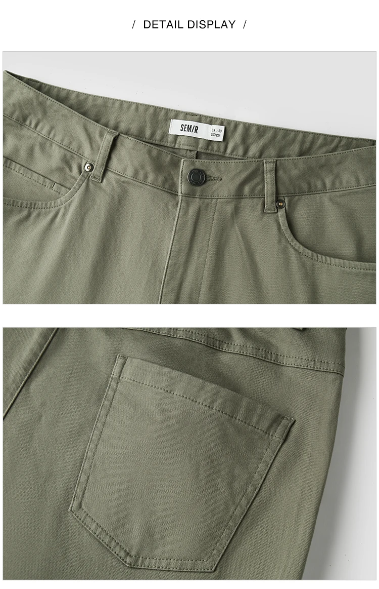 Semir Casual Pants Men Minimalist Style Long Pants for Daily Commuting 2025 Winter New Wear