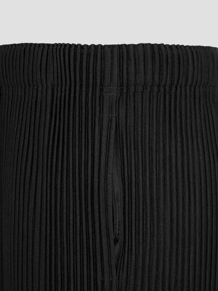 Miyake Pleated Plisse Cargo Shorts Men Loose Knee Length Summer Casual Bermuda Shorts Wrinkle Resistant