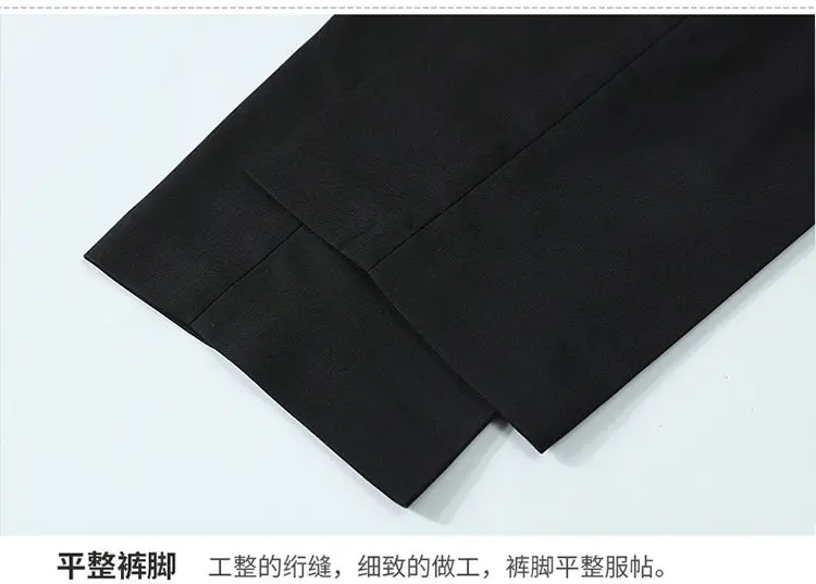 Men's Business, Fashionable, Cool, Casual, Stand-Up Collar, Single-Piece Korean-Style Zhongshan Suit Two-Piece Set