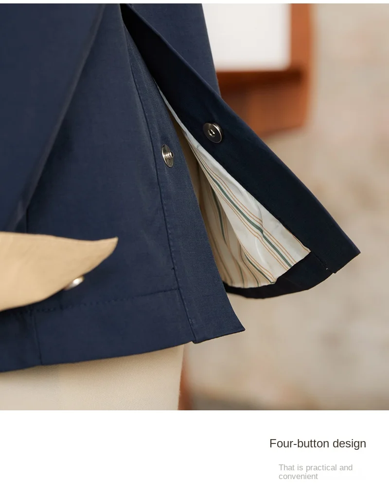 Gentry Multi-Pocket Drawstring Waist Retro Hunting Jacket M65 Casual Collar Jacket Trendy Men