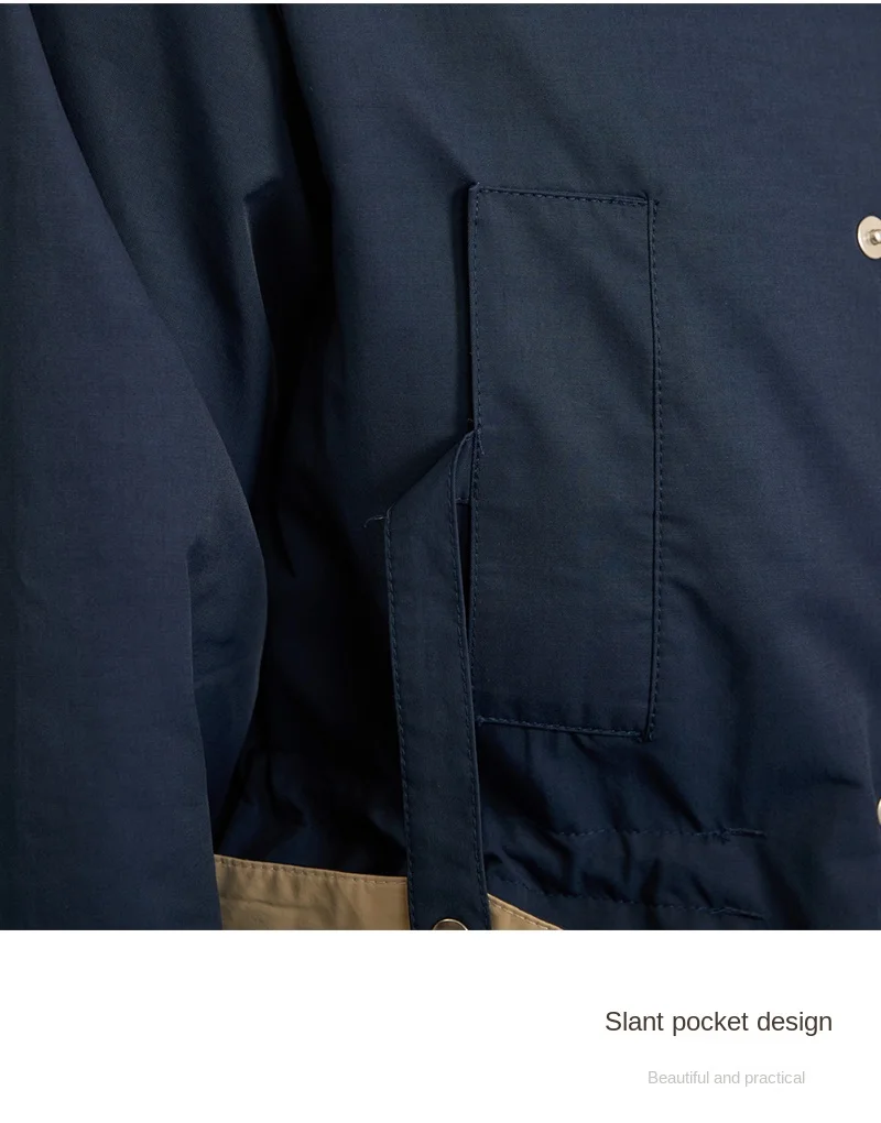 Gentry Multi-Pocket Drawstring Waist Retro Hunting Jacket M65 Casual Collar Jacket Trendy Men