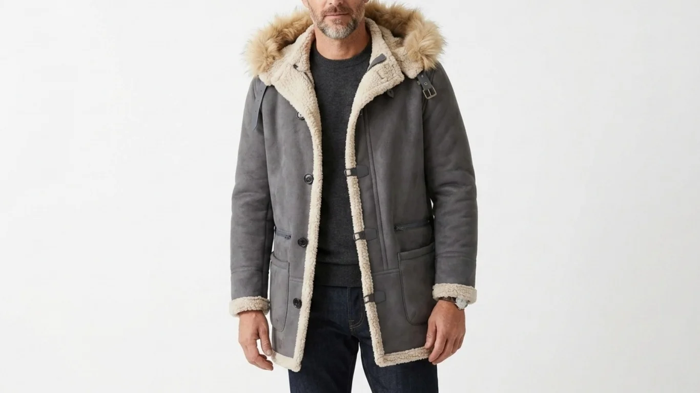 Men's Winter Fleece Jacket Popular Mohair Coat Multiple Pockets Hooded Jacket Outdoor Hiking Men's Clothing Thick Jacket for Men