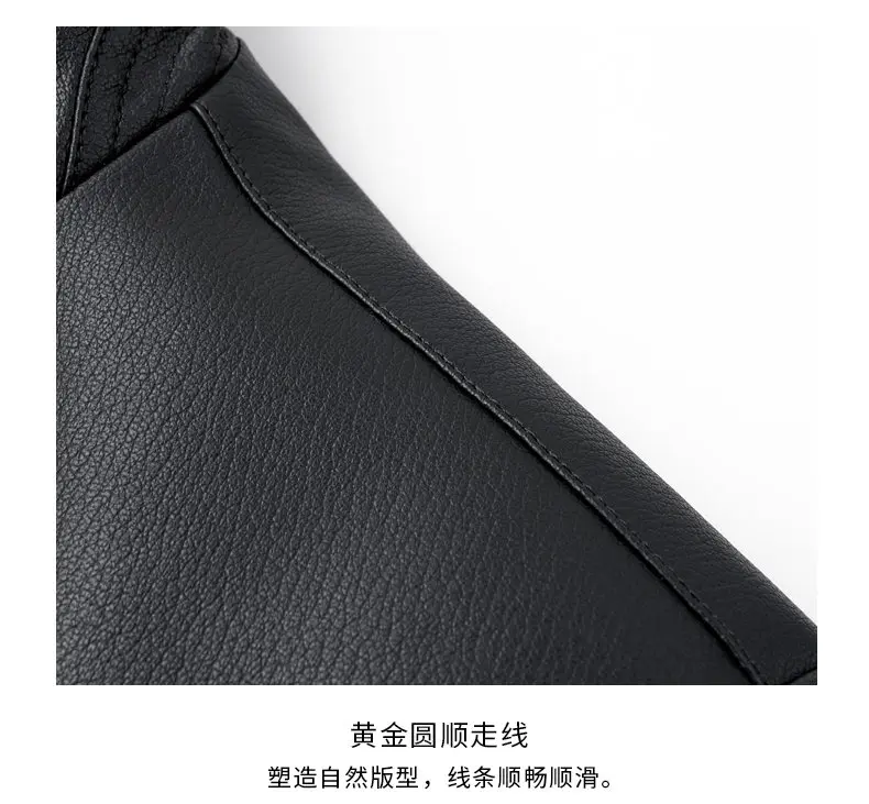 Spring Autumn New Style Men's Leather Jacket Casual Genuine Sheepskin Slim Fit Large Size Leather Coat for Men