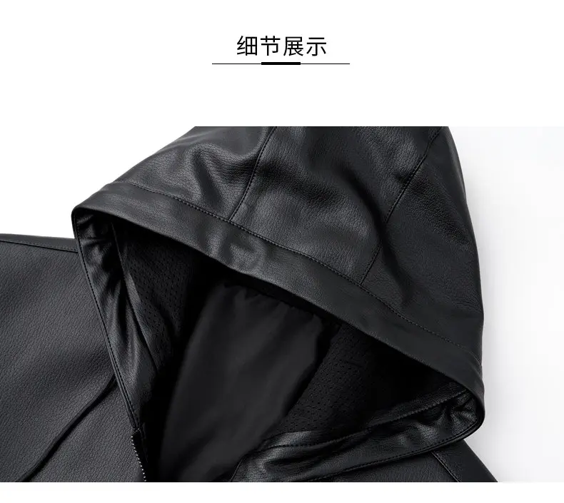 Spring Autumn New Style Men's Leather Jacket Casual Genuine Sheepskin Slim Fit Large Size Leather Coat for Men
