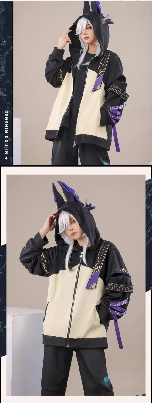 Cyno Tighnari Hoodies Genshin Impact Costume Cyno Zipper Jacket Men Women Fashion Pullover Boys Girls Cool Streetwear Hoodies