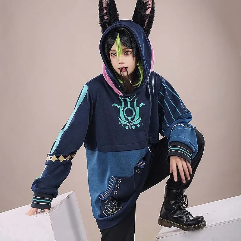 Cyno Tighnari Hoodies Genshin Impact Costume Cyno Zipper Jacket Men Women Fashion Pullover Boys Girls Cool Streetwear Hoodies