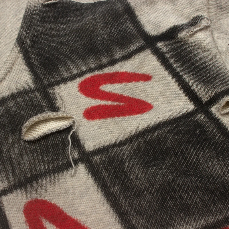 New Arrival SATOSHI NAKAMOTO Unisex Zip Hoodie Checkered Graffiti Star Rhinestone Oversized Hip‑Hop Jacket