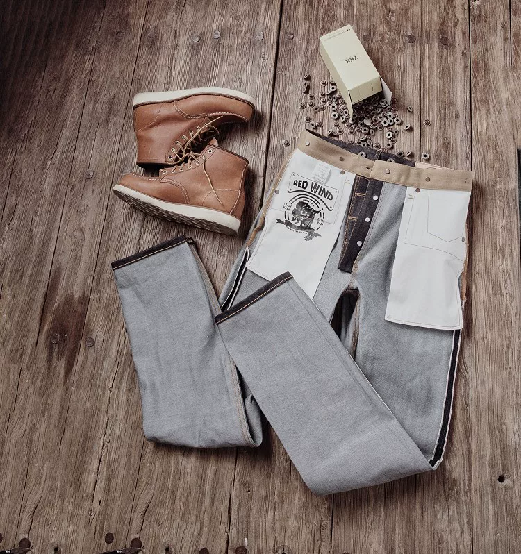 Balikou Red Tornado Read Description! Raw Indigo Selvage Unwashed Denim Pants Unsanforized Jean 16.5oz 3 Choices For Fitting