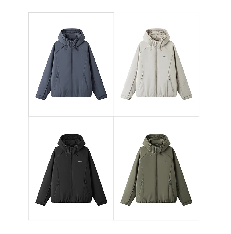 Semir Men Padded Jacket Water Repellent Windproof Shell Abrasion Resistant Raglan Sleeve 2026 Winter Everyday Style