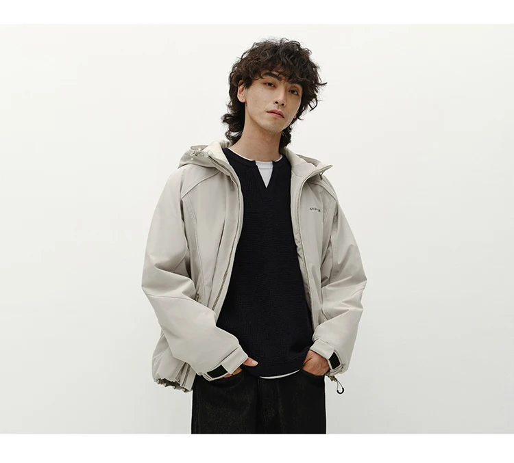 Semir Men Padded Jacket Water Repellent Windproof Shell Abrasion Resistant Raglan Sleeve 2026 Winter Everyday Style