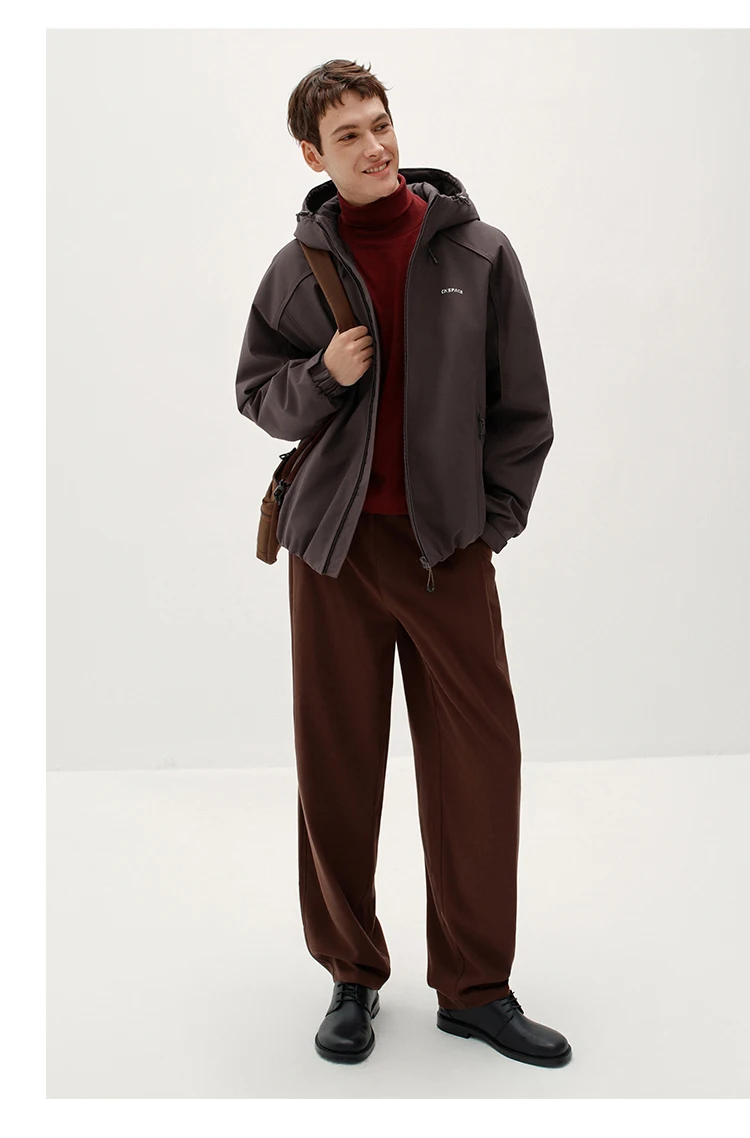 Semir Men Padded Jacket Water Repellent Windproof Shell Abrasion Resistant Raglan Sleeve 2026 Winter Everyday Style