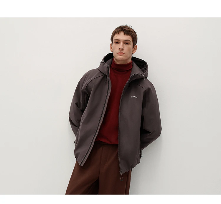 Semir Men Padded Jacket Water Repellent Windproof Shell Abrasion Resistant Raglan Sleeve 2026 Winter Everyday Style